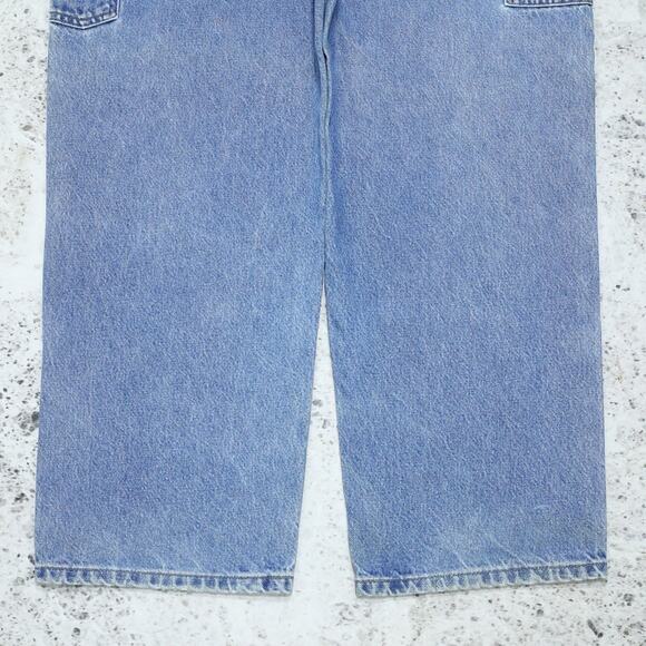 Vintage Carhartt B73 DST Faded Blue Jeans Denim Double Knee Carpenter Pant 36x29 - Picture 15 of 16